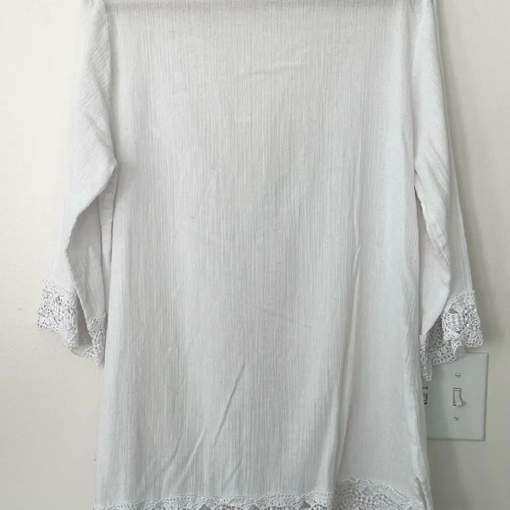 La Blanca White Swimsuit Cover-up L - Picture 6 of 8